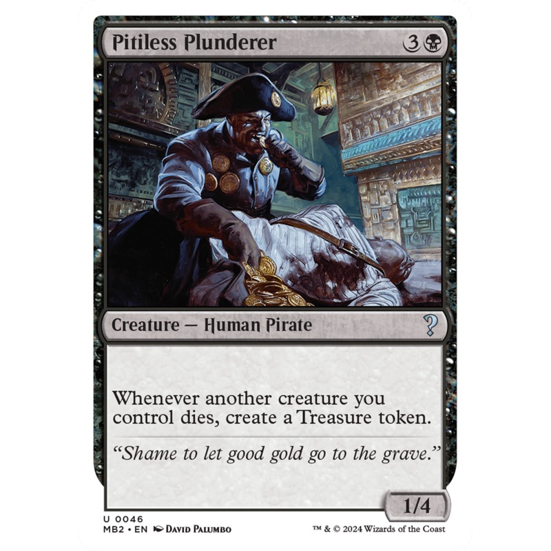 Pitiless Plunderer (White Border) [Mystery Booster 2]