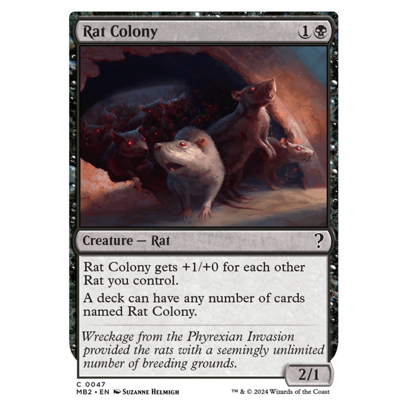 Rat Colony (White Border) [Mystery Booster 2]