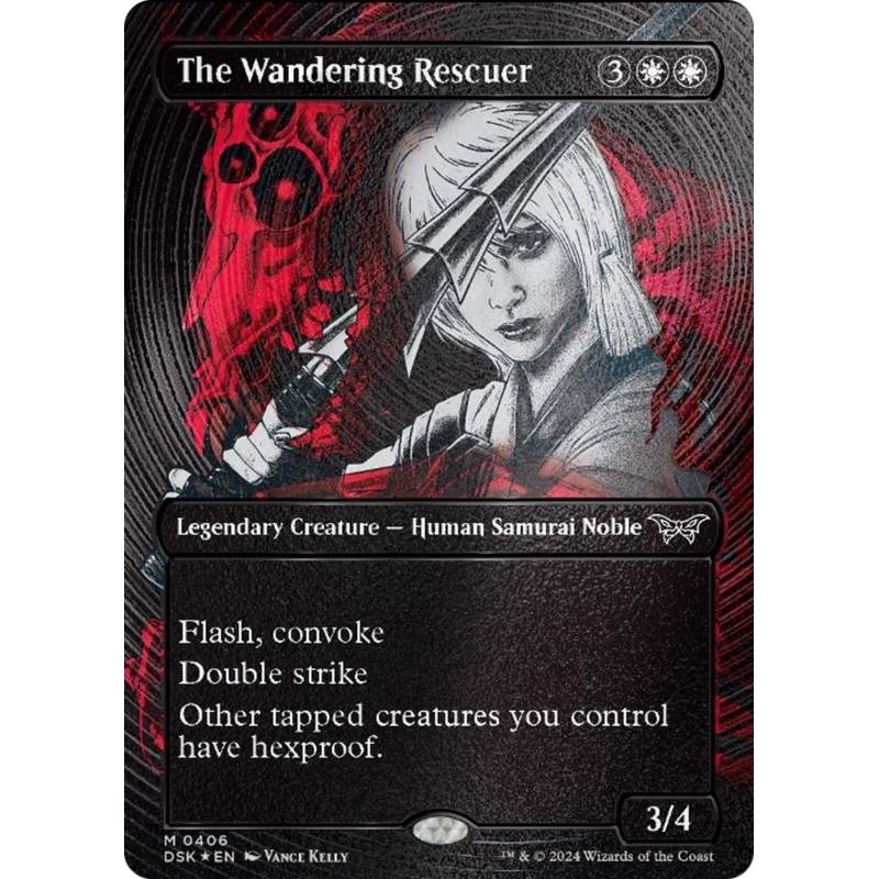 The Wandering Rescuer (Showcase) (Textured) [Duskmourn: House of Horror]