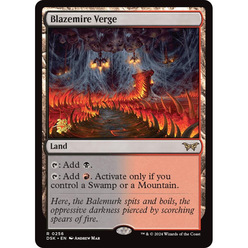 Blazemire Verge [Duskmourn: House of Horror Prerelease Promos]