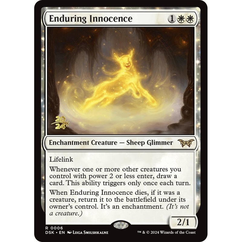 Enduring Innocence [Duskmourn: House of Horror Prerelease Promos]