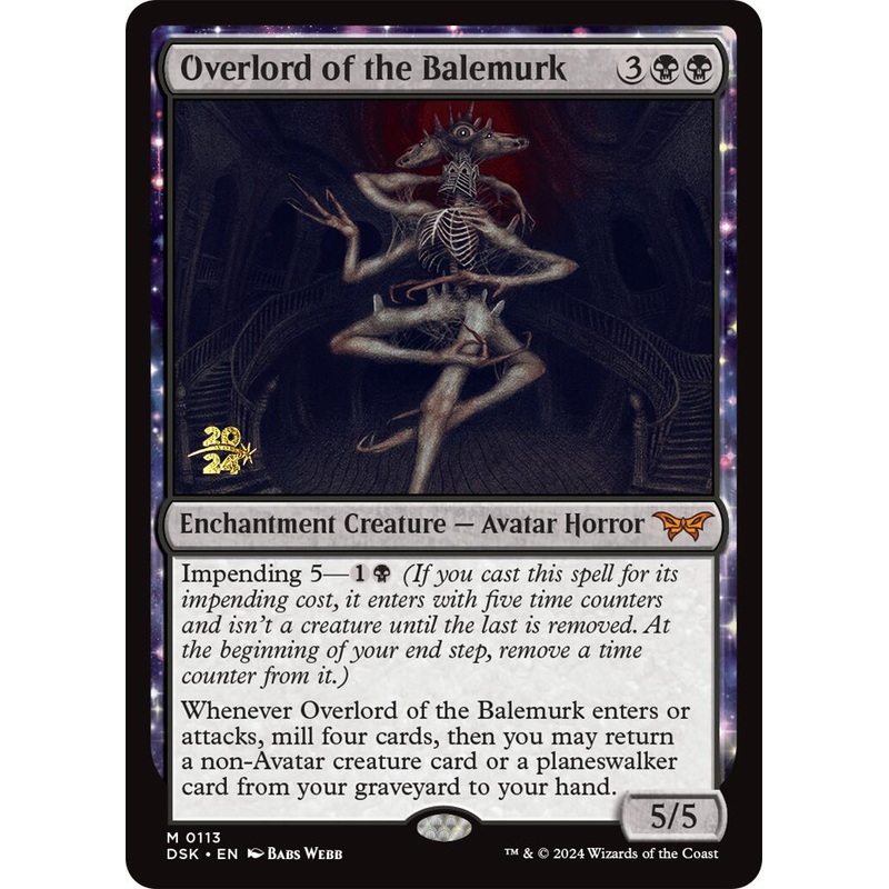 Overlord of the Balemurk [Duskmourn: House of Horror Prerelease Promos]