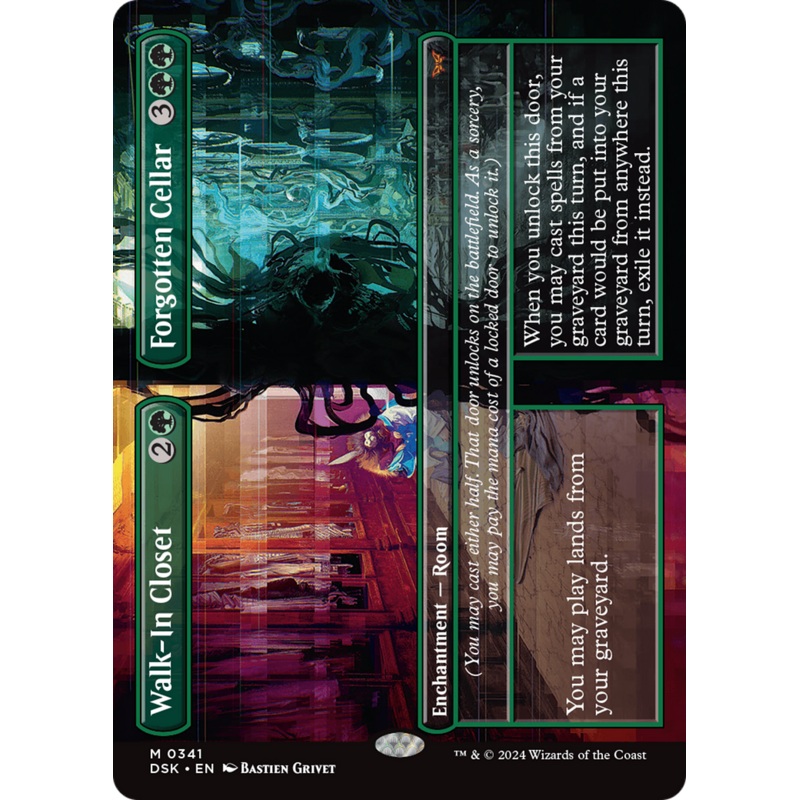 Walk-In Closet // Forgotten Cellar (Borderless) [Duskmourn: House of Horror]
