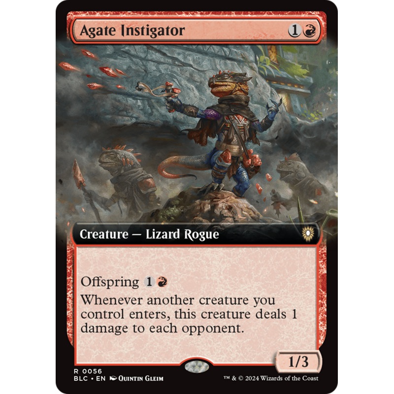 Agate Instigator (Extended Art) [Bloomburrow Commander]