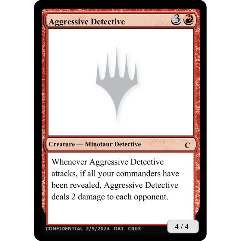 Aggressive Detective [Unknown Event]