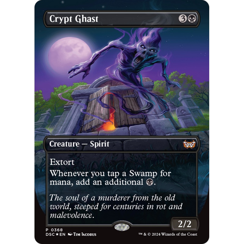 Crypt Ghast (Borderless) [Duskmourn: House of Horror Commander]