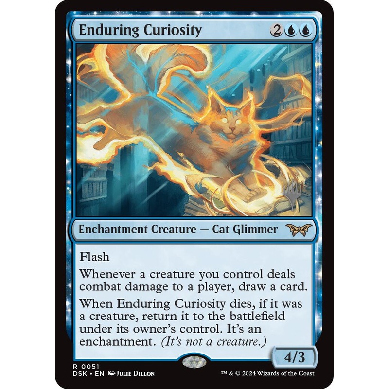 Enduring Curiosity (Promo Pack) [Duskmourn: House of Horror Promos]