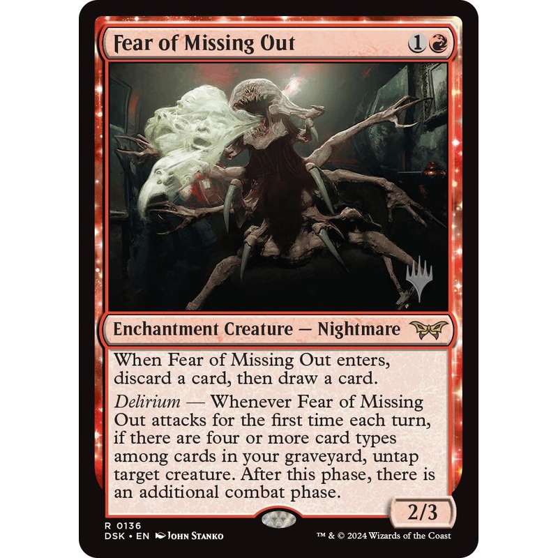Fear of Missing Out (Promo Pack) [Duskmourn: House of Horror Promos]