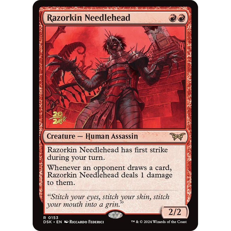 Razorkin Needlehead [Duskmourn: House of Horror Prerelease Promos]