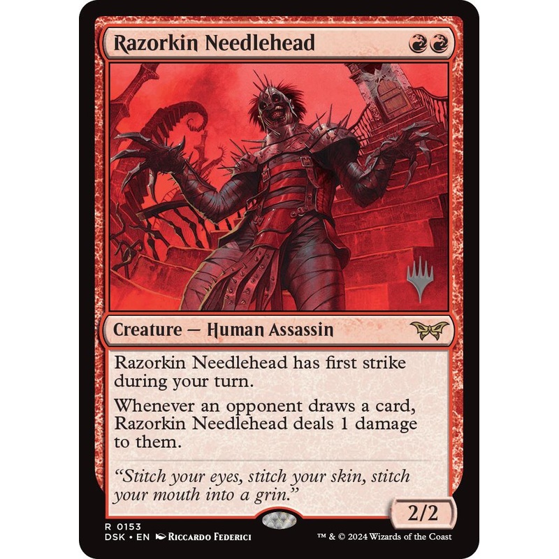 Razorkin Needlehead (Promo Pack) [Duskmourn: House of Horror Promos]