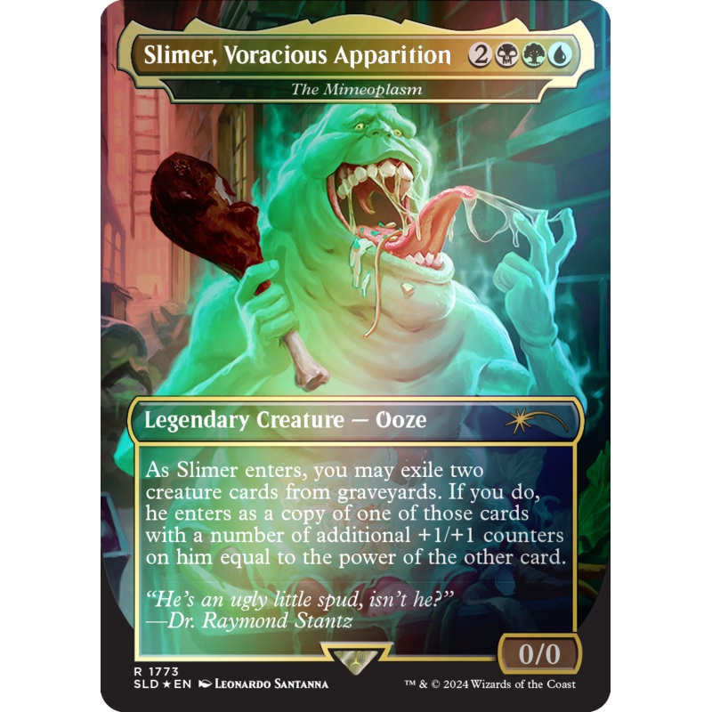 Slimer, Voracious Apparition - The Mimeoplasm (Rainbow Foil) [Secret Lair Drop Series]