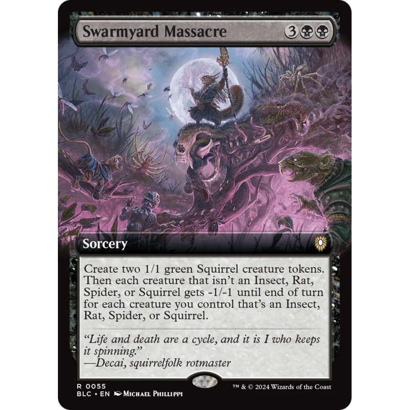 Swarmyard Massacre (Extended Art) [Bloomburrow Commander]