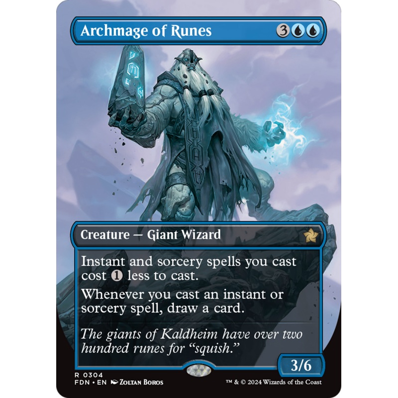 Archmage of Runes (Borderless) [Foundations]
