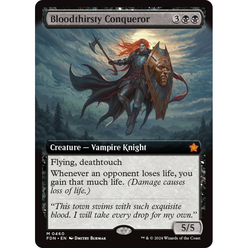 Bloodthirsty Conqueror (Extended Art) [Foundations]