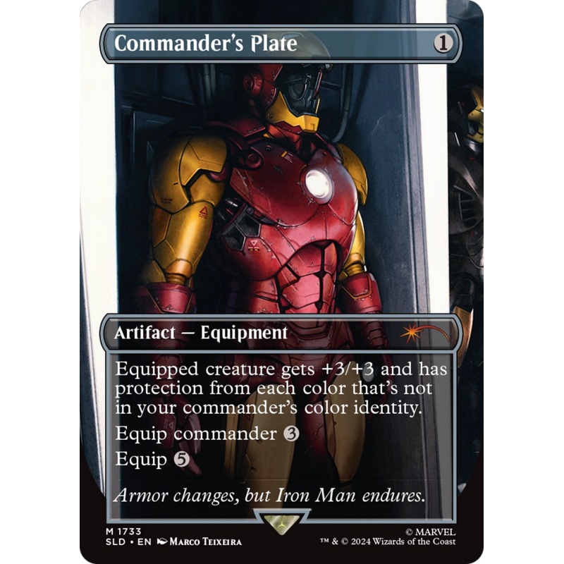 Commander's Plate (1733) (Rainbow Foil) [Secret Lair Drop Series]