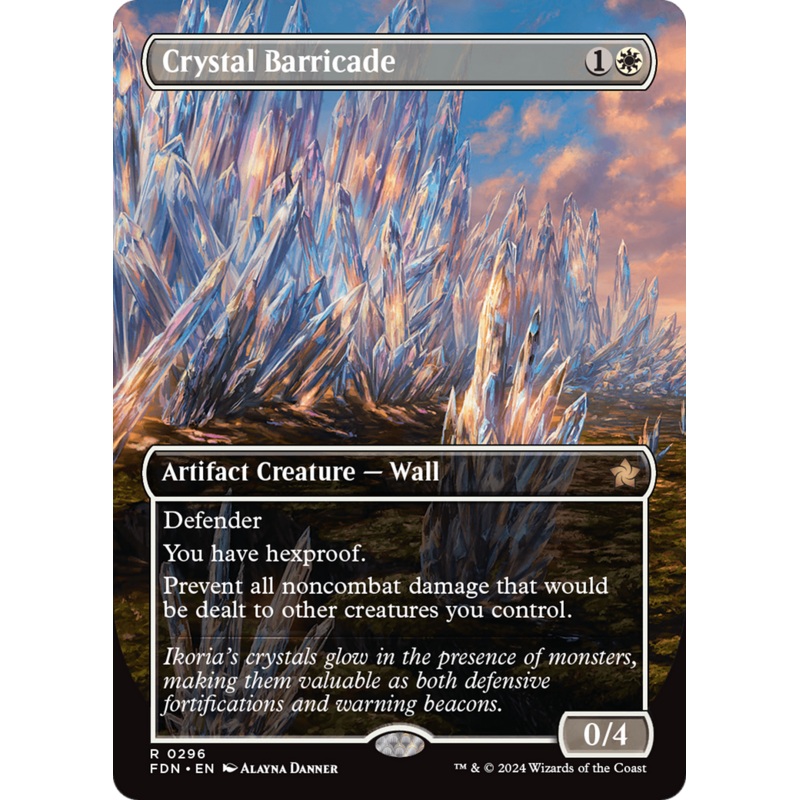 Crystal Barricade (Borderless) [Foundations]