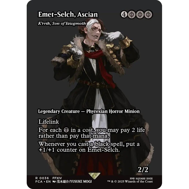 Emet-Selch, Ascian - K'rrik, Son of Yawgmoth (Showcase) [FINAL FANTASY : Through the Ages]