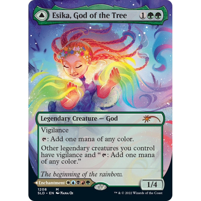 Esika, God of the Tree // The Prismatic Bridge (Display Commander) (Borderless) [Secret Lair: From Cute to Brute]