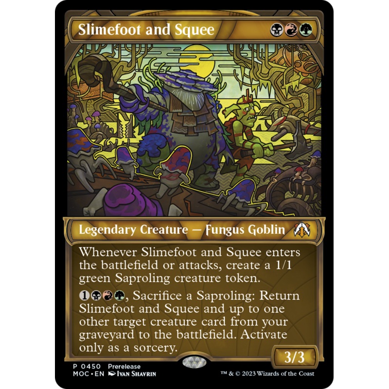 Slimefoot and Squee (Showcase Planar Booster Fun) [March of the Machine Commander Prerelease Promos]