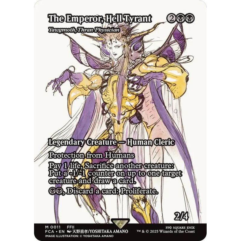The Emperor, Hell Tyrant - Yawgmoth, Thran Physician (Showcase) [FINAL FANTASY : Through the Ages]