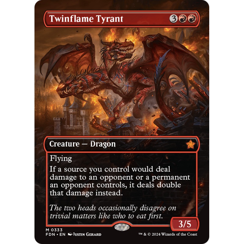 Twinflame Tyrant (Borderless) [Foundations]