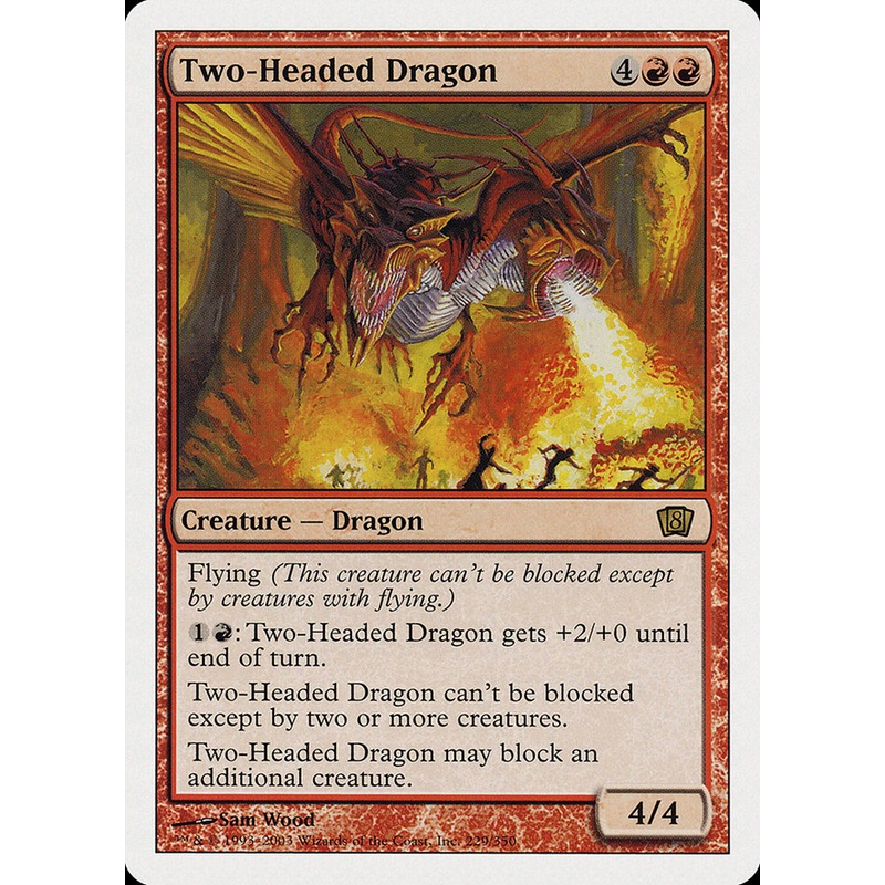 Two-Headed Dragon (Oversized) [Eighth Edition]