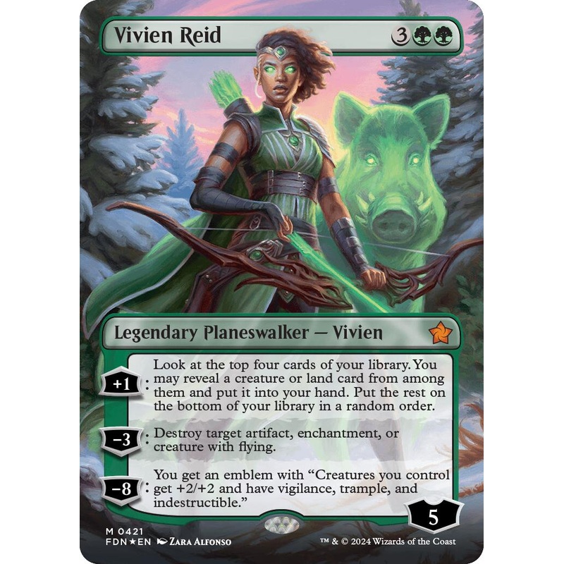 Vivien Reid (Borderless) (Mana Foil) [Foundations]
