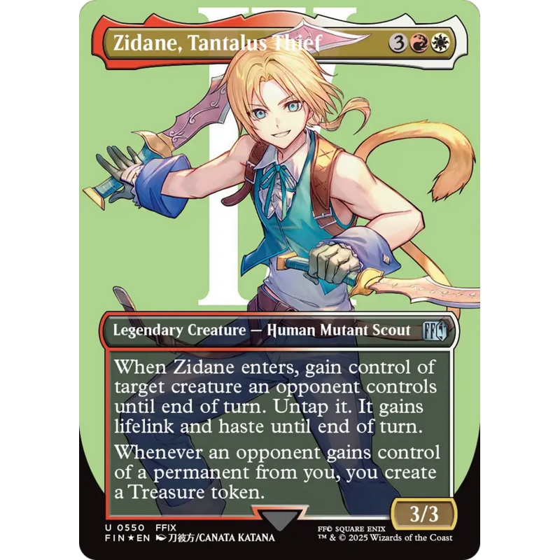Zidane, Tantalus Thief (Borderless) (Surge Foil) [FINAL FANTASY]