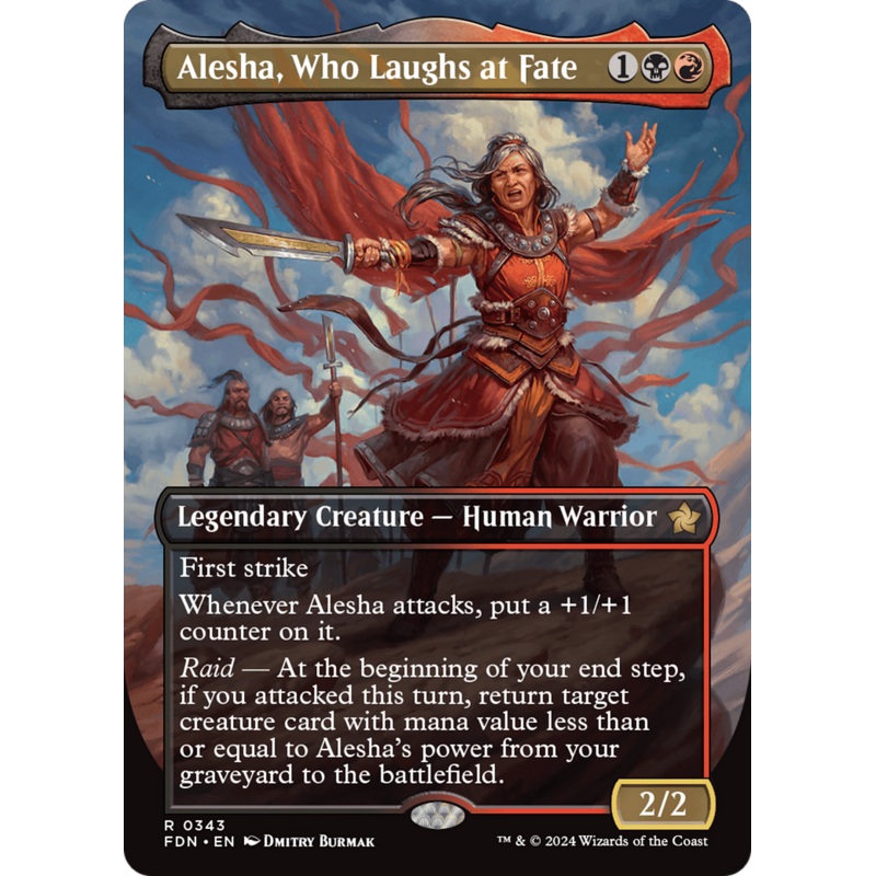 Alesha, Who Laughs at Fate (Borderless) [Foundations]