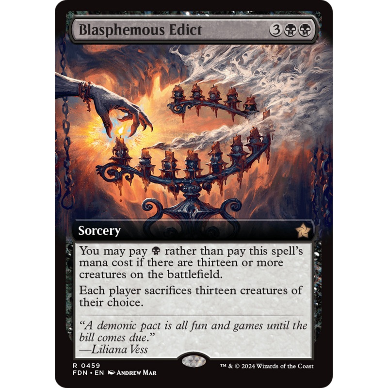 Blasphemous Edict (Extended Art) [Foundations]