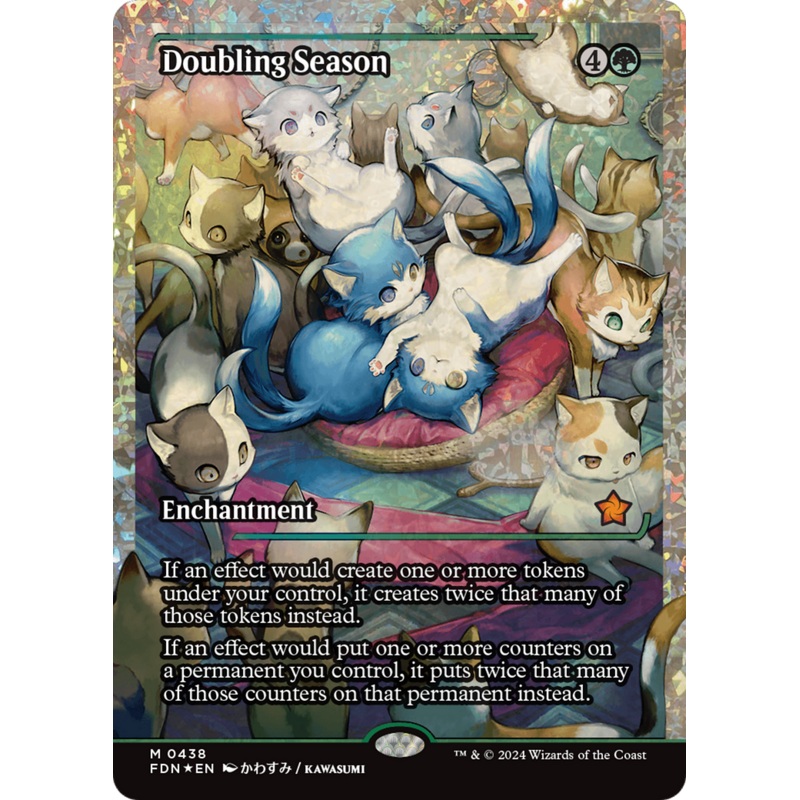 Doubling Season (Showcase) (Fracture Foil) [Foundations]