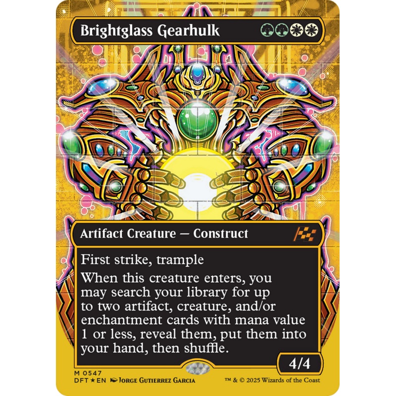 Brightglass Gearhulk (Borderless) (First-Place Foil) [Aetherdrift]