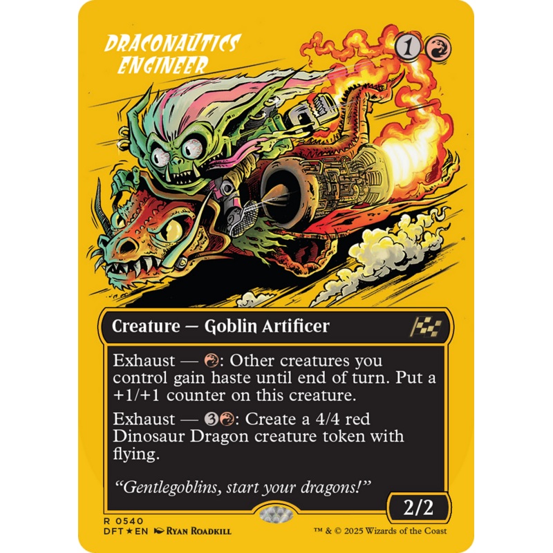Draconautics Engineer (Borderless) (First-Place Foil) [Aetherdrift]