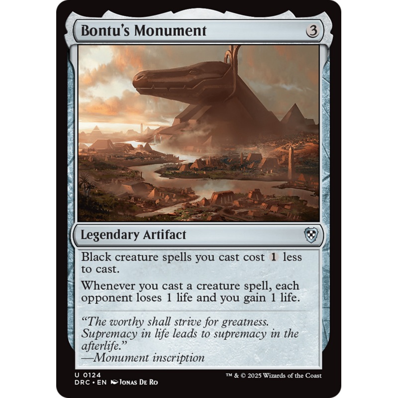 Bontu's Monument [Aetherdrift Commander]