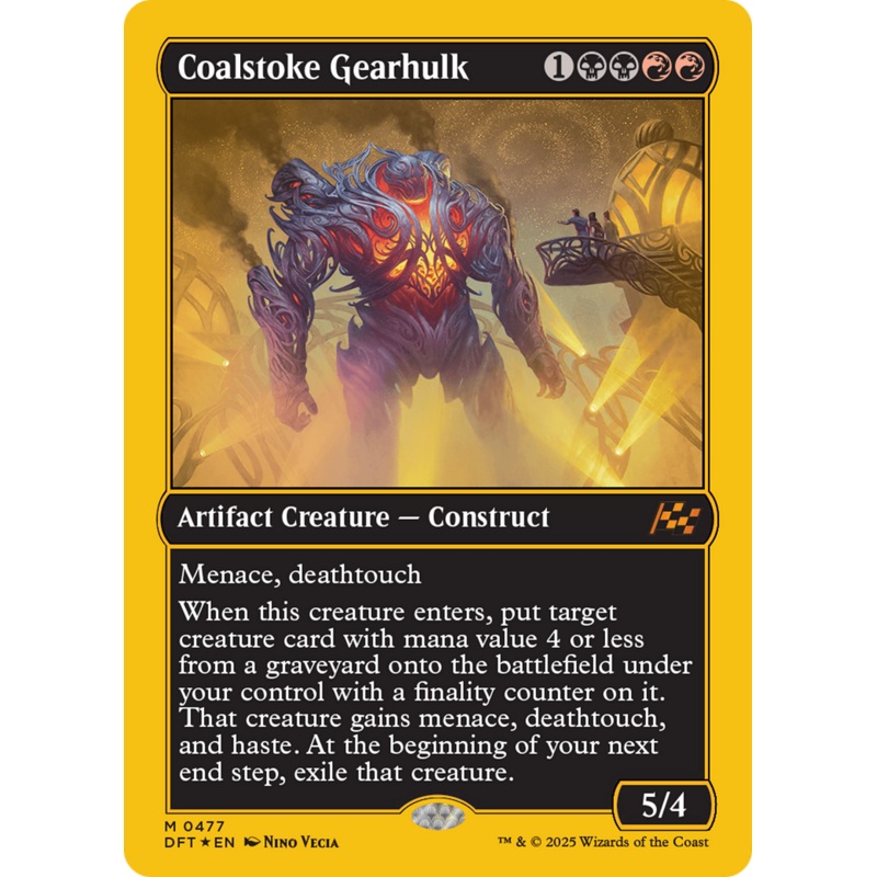 Coalstoke Gearhulk (First-Place Foil) [Aetherdrift]