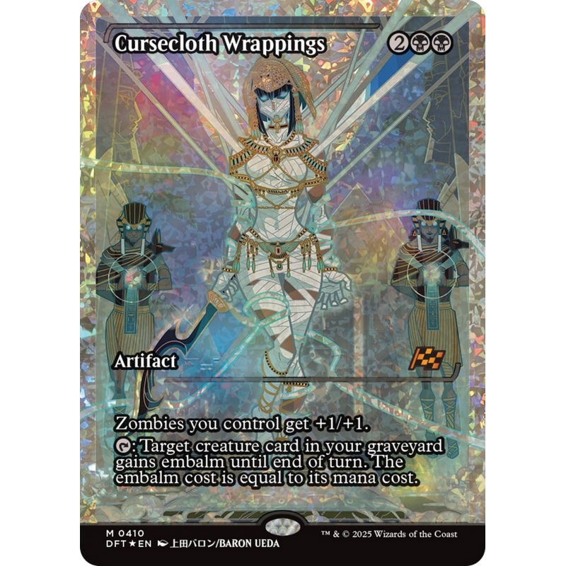 Cursecloth Wrappings (Showcase) (Fracture Foil) [Aetherdrift]