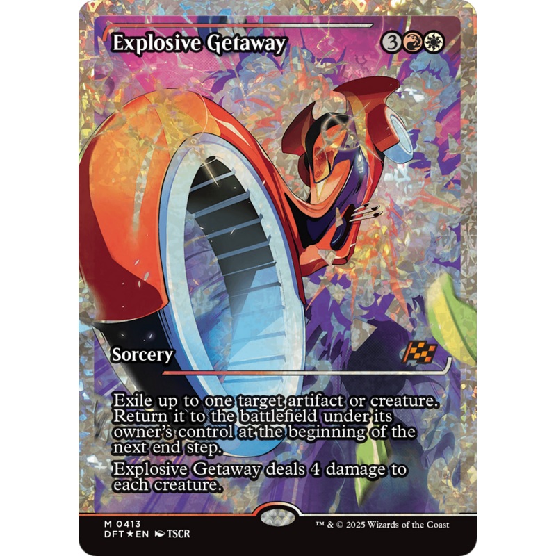 Explosive Getaway (Showcase) (Fracture Foil) [Aetherdrift]