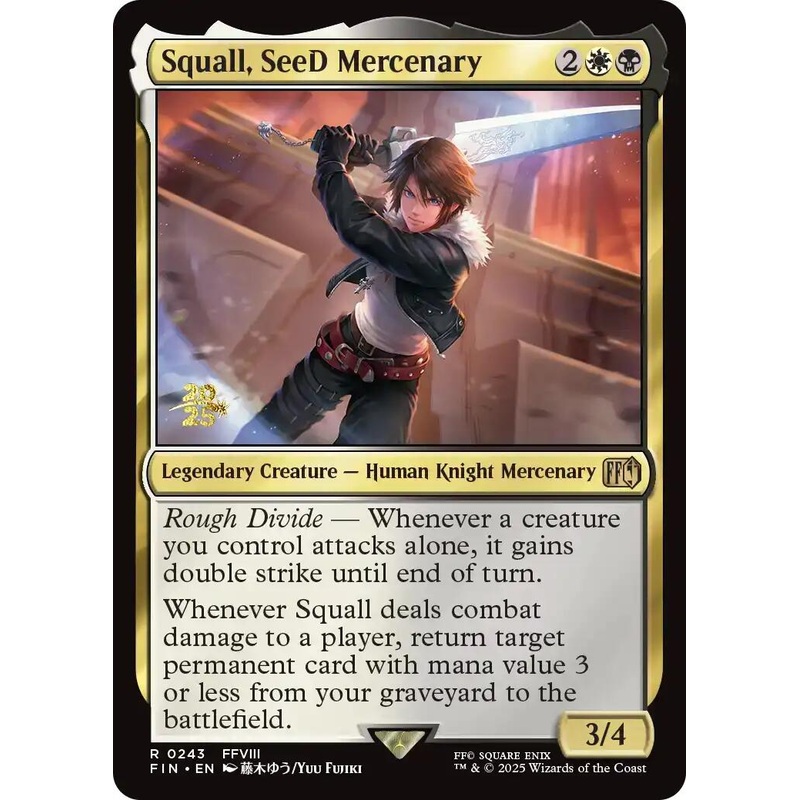 Squall, SeeD Mercenary [FINAL FANTASY Prerelease Promo]