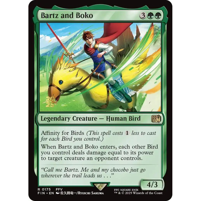 Bartz and Boko [FINAL FANTASY Prerelease Promo]