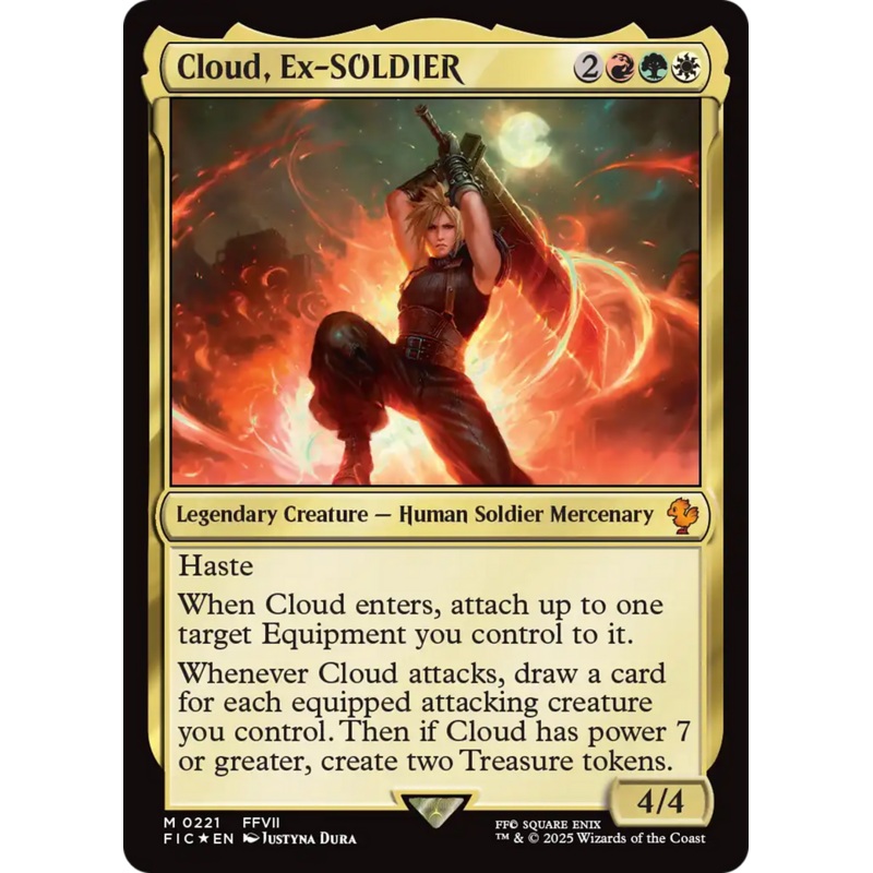 Cloud, Ex-SOLDIER (Surge Foil) [FINAL FANTASY Commander]