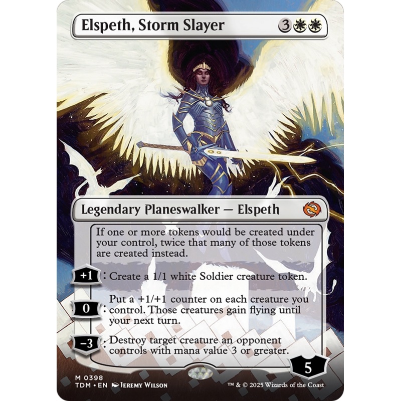 Elspeth, Storm Slayer (Borderless) [Tarkir: Dragonstorm]