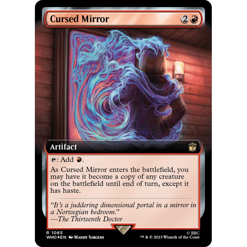 Cursed Mirror (Extended Art) (Surge Foil) [Doctor Who]