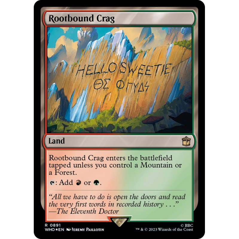 Rootbound Crag (Surge Foil) [Doctor Who]