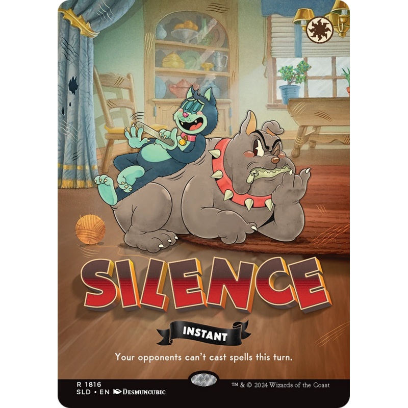 Silence (1816) (Rainbow Foil) [Secret Lair Drop Series]