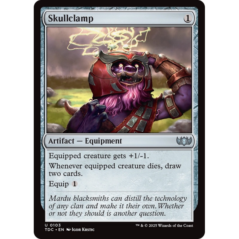 Skullclamp [Tarkir: Dragonstorm Commander]