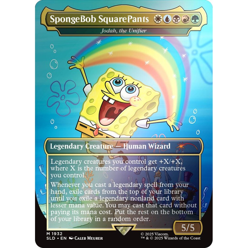 SpongeBob SquarePants - Jodah, the Unifier (Rainbow Foil) [Secret Lair Drop Series]