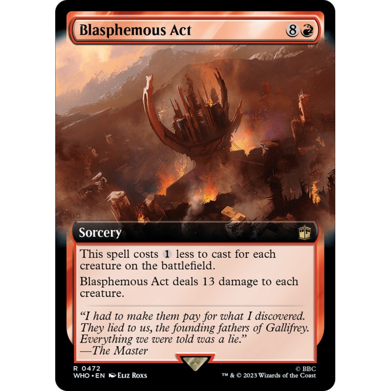 Blasphemous Act (Extended Art) [Doctor Who]