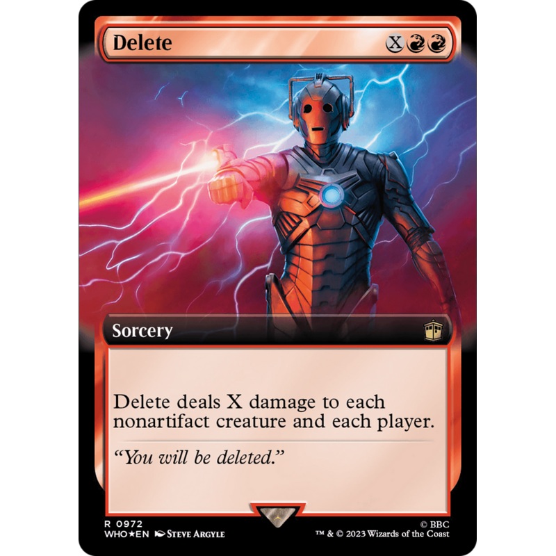 Delete (Extended Art) (Surge Foil) [Doctor Who]