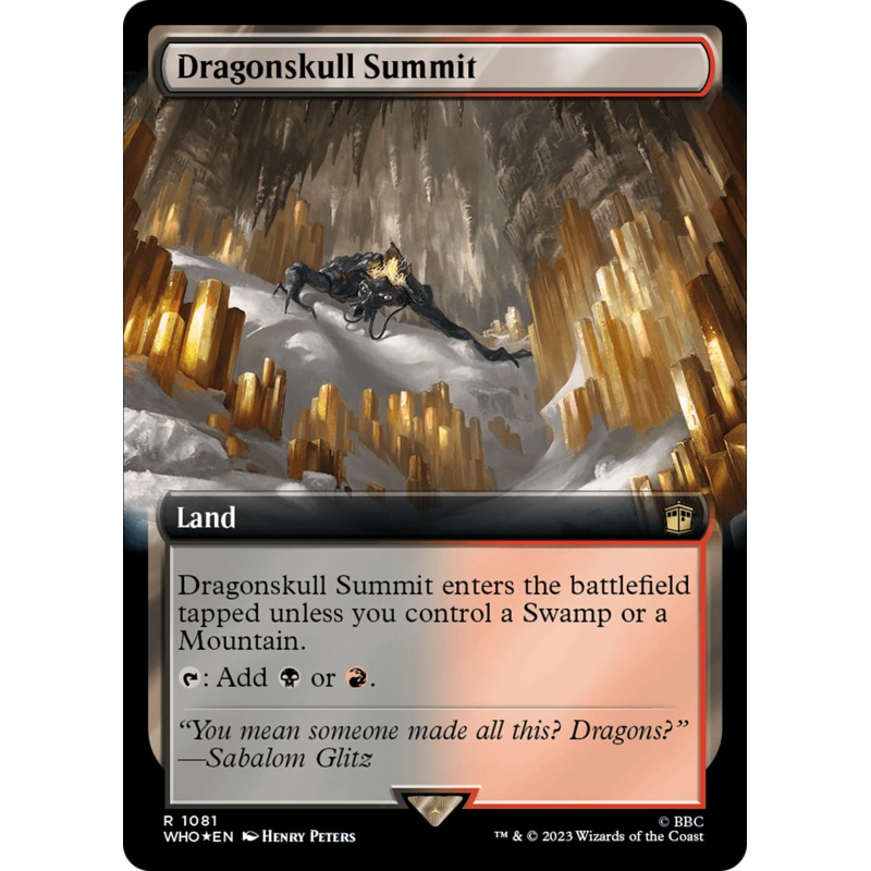 Dragonskull Summit (Extended Art) (Surge Foil) [Doctor Who]