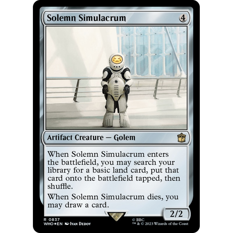 Solemn Simulacrum (Surge Foil) [Doctor Who]